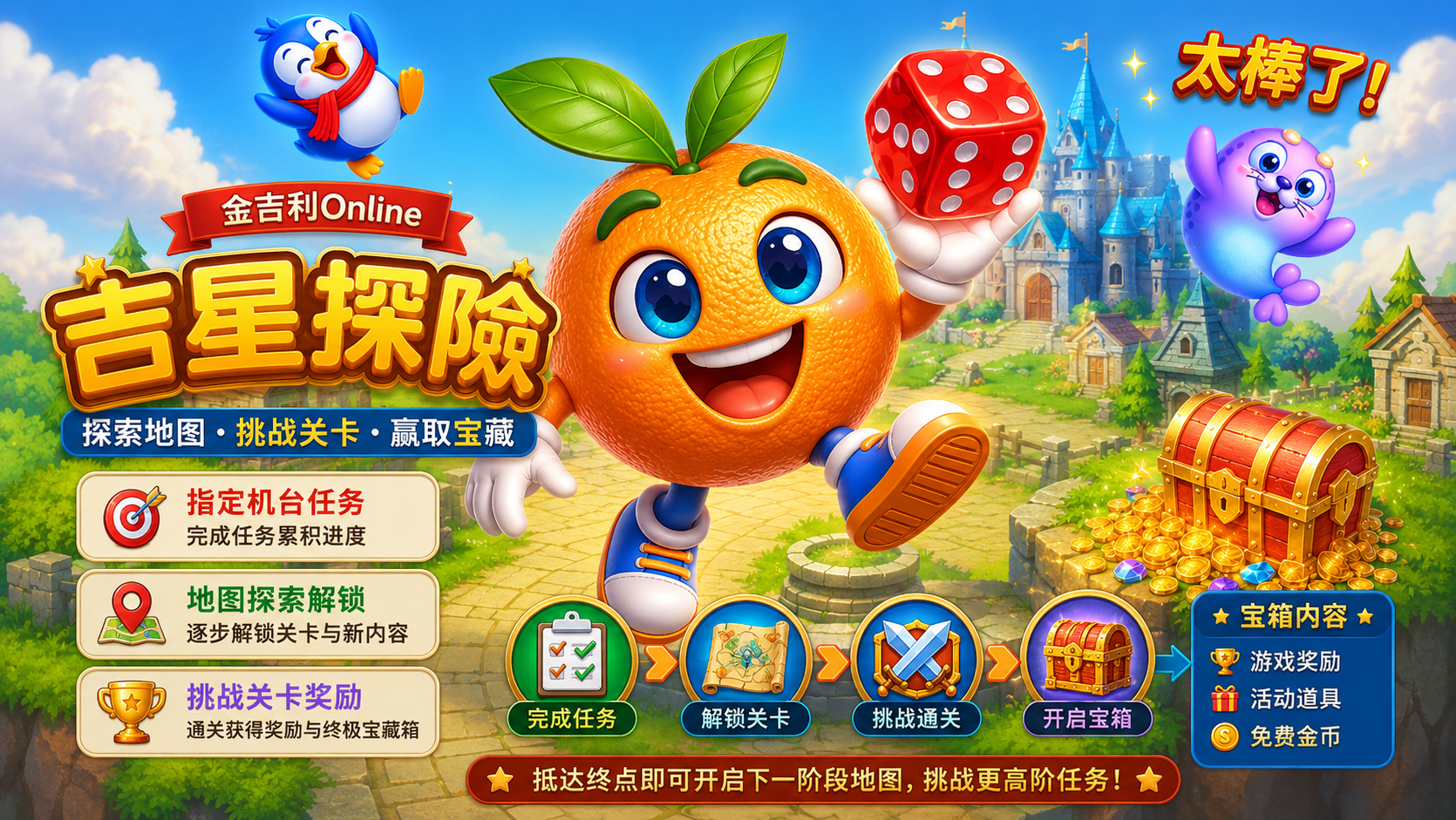金吉利Online 吉星探险专属机台任务
