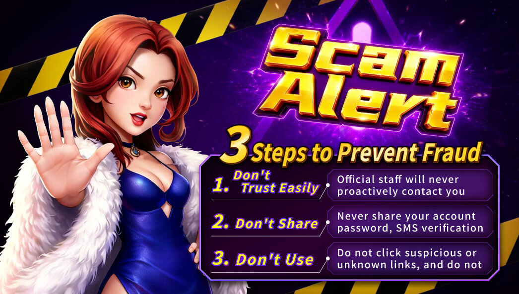 Jolly Wins anti-scam official channel announcement