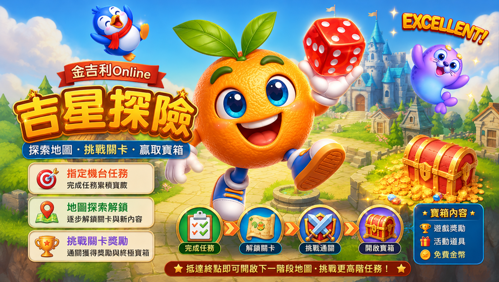 金吉利Online 吉星探險專屬機台任務活動